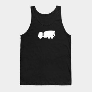 Truck Emblem Black White Truck Driver Design Tank Top